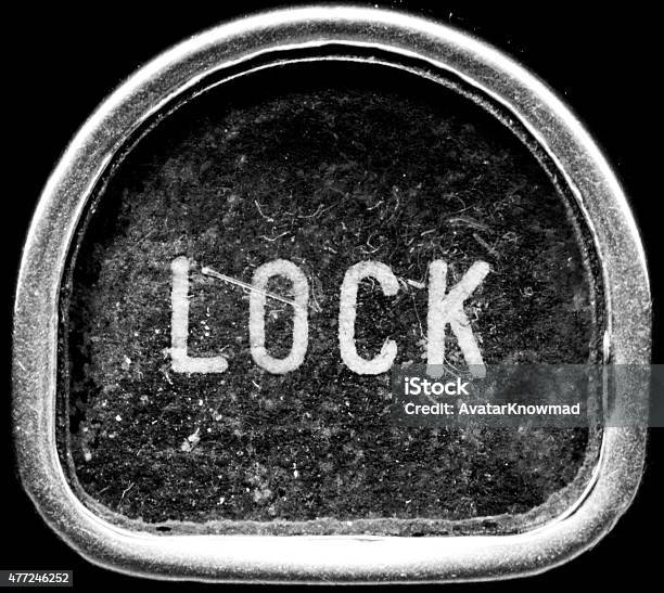 Lock Stock Photo - Download Image Now - 2015, Alphabet, Antique