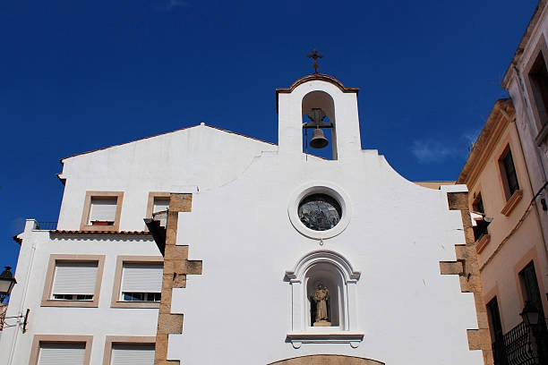 istock Facade of Chapel in Tossa de Mar, Spain 477247441