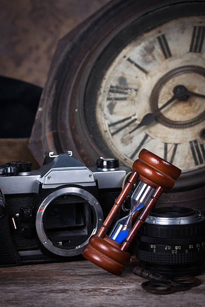 istock Group of objects on wood table,Still life 477248757