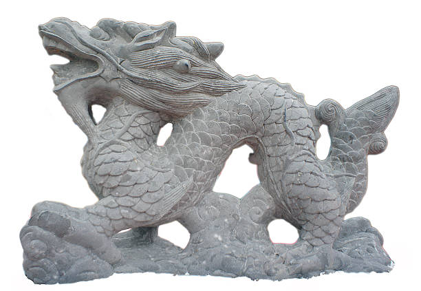 istock Isolated Chinese Stoned dragon 477248778