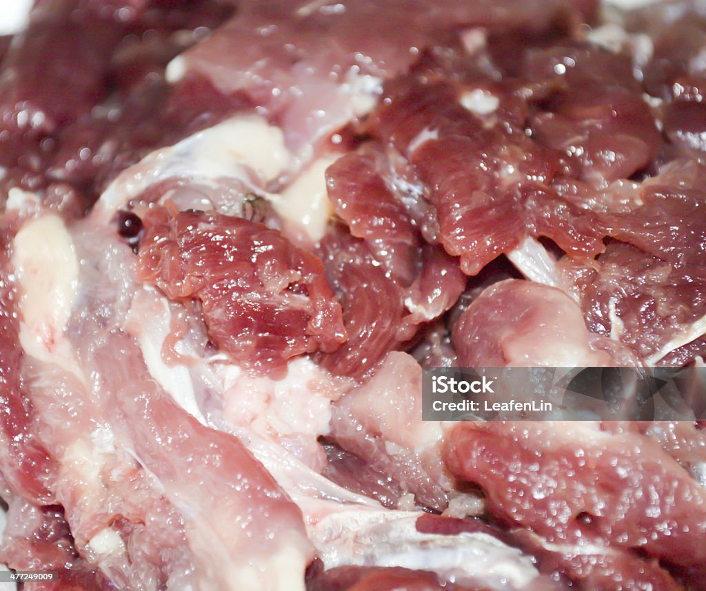 Carne cruda nel piatto, Scaldavivande - Foto stock royalty-free di Affari