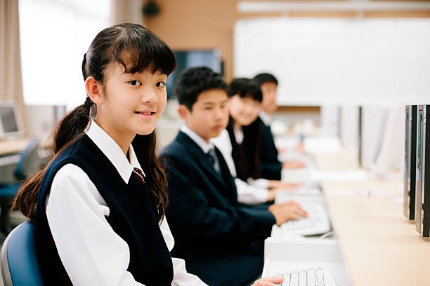 istock Students study in the computer laboratory, Japanese high school. Japan 477252536