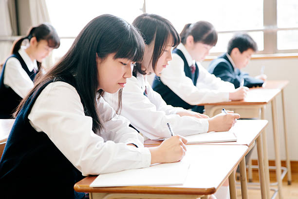 istock High school students, five teenagers study in a classroom, Japan 477252588