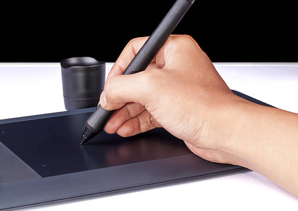 istock Hand holding Drawing Tablet for Graphic Designer 477253583
