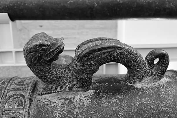 istock Detail of an old bronze cannon 477254111
