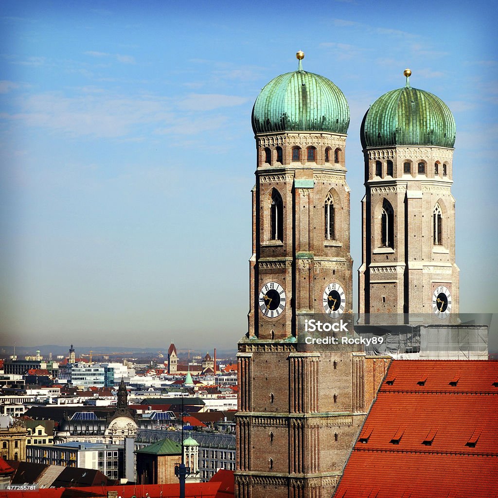 Munich Cathedral Munich Cathedral on a wonderful sunny day in spring Cityscape Stock Photo