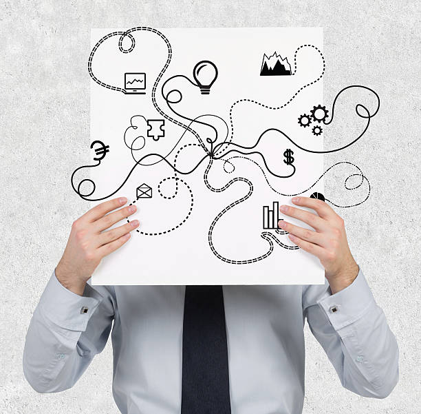 istock poster with business icon 477257920