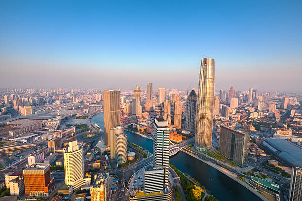 istock tianjin skyline at dusk 477260256