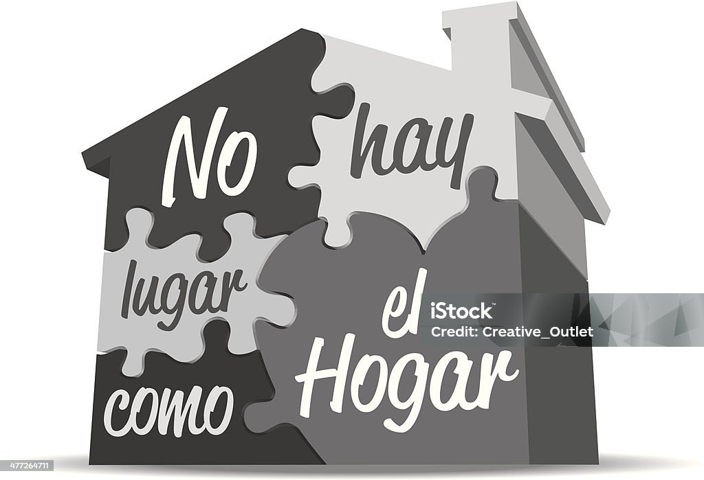 Hogar em - Vetor de Figura para recortar royalty-free