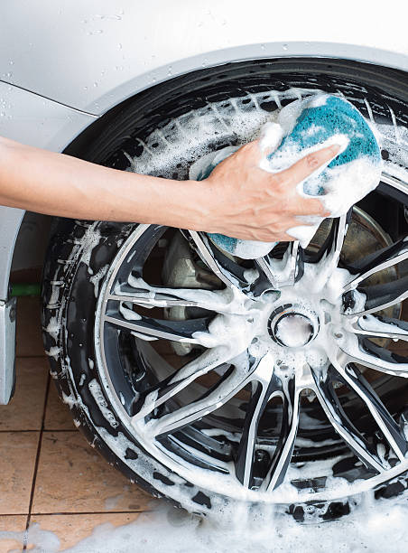 istock Wash hands thoroughly with soap and wheels sponge 477265526