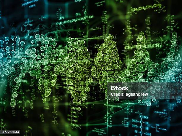 Pano De Fundo De Química - Fotografias de stock e mais imagens de ADN - ADN, Abstrato, Ampliação