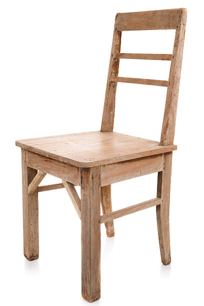 istock dirty old wooden chair isolated on white 477267774