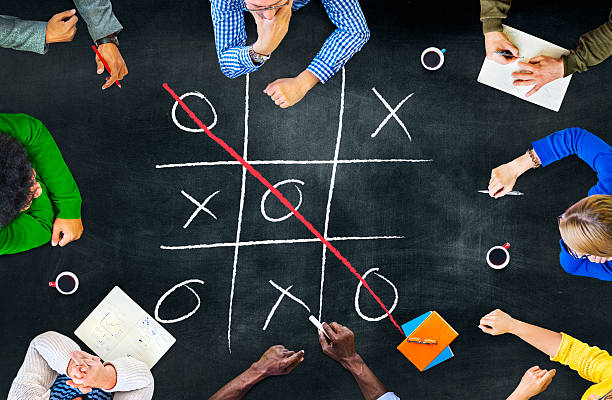 istock Tic-Tac-Toe Strategy Game Criss Cross Leisure Recreation Concept 477268164