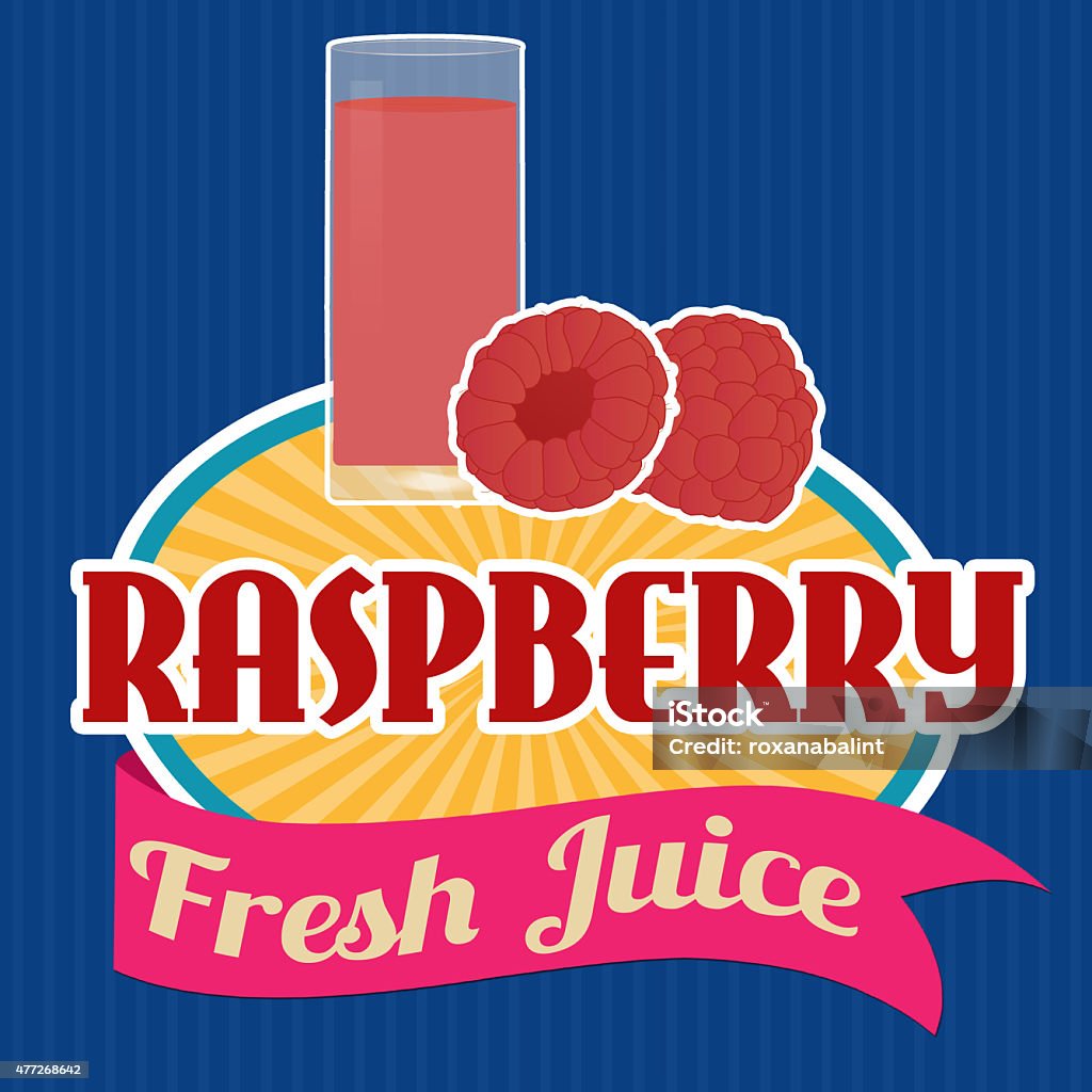 Grape Raspberry Juice Sticker Raspberry Juice Sticker Or Label Stock Illustration - Download Image ...