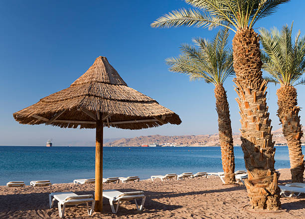 istock Sandy beach at the Red Sea near Eilat, Israel 477271605