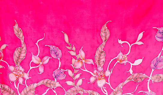 Beautiful floral monochrome batik patterns
