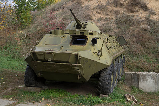istock The thrown armoured troop-carrier 477273161