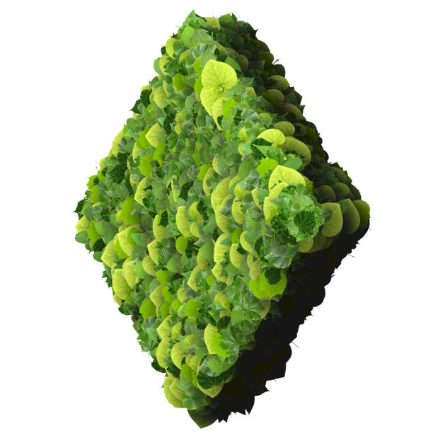 istock Playing card eco icon diamond, made from green leaves 477273438