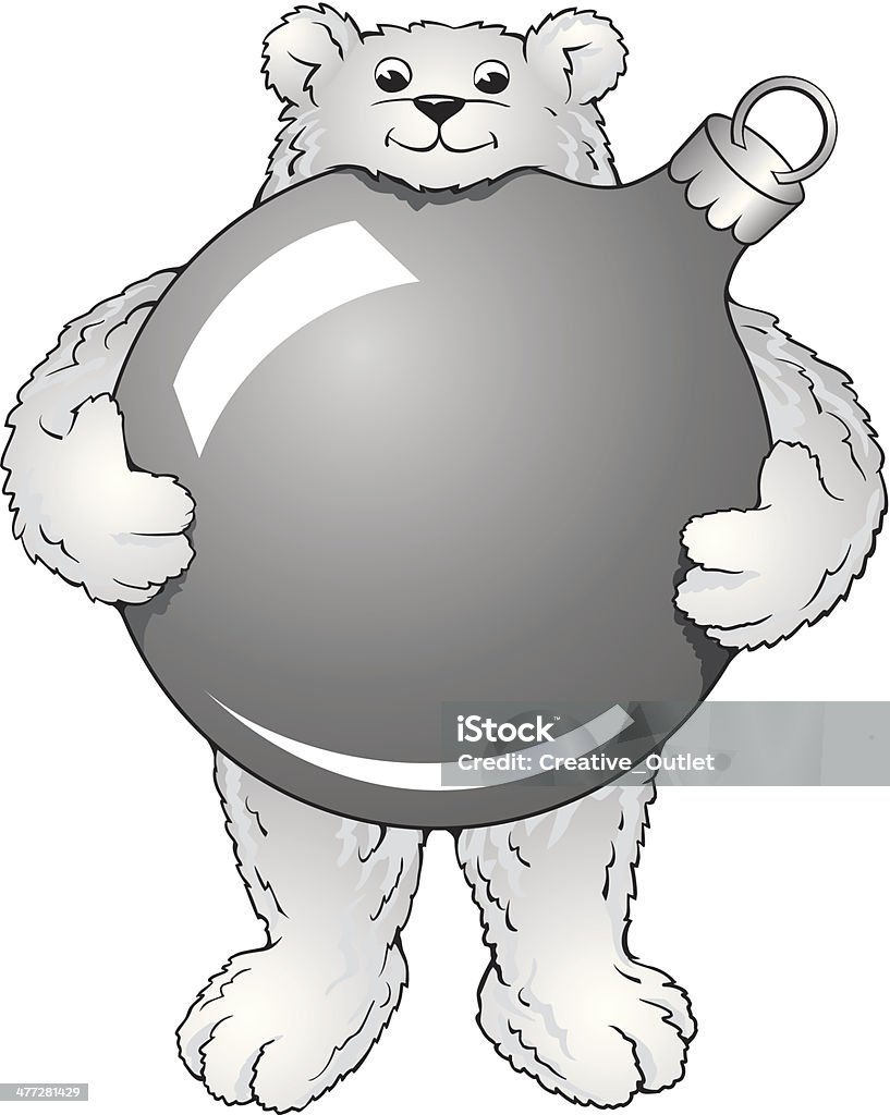 Полярный медведь украшение - Векторная графика Ёлочные игрушки роялти-фри