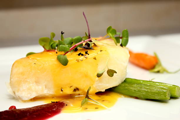 istock Snow Fish Steak with Orange Sauce 477285449