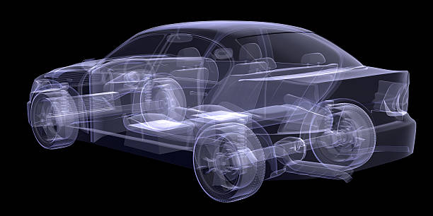 istock X-ray of car on black 477287884