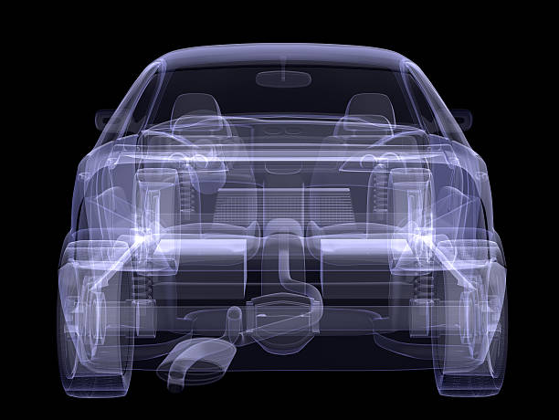 istock X-ray of car model on black 477287886