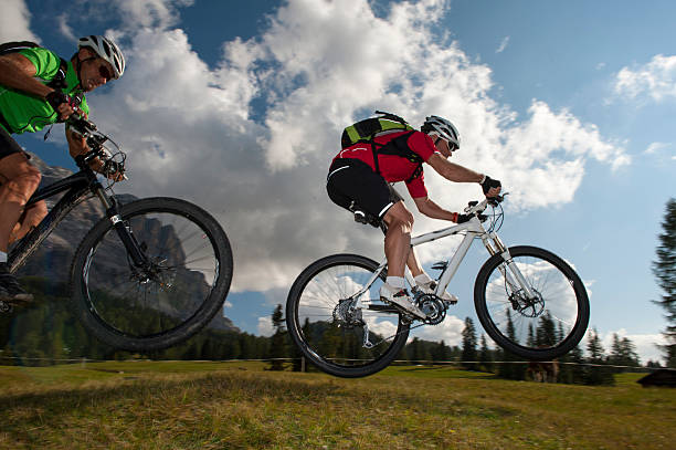 istock mountain bike downhill jump 477290802