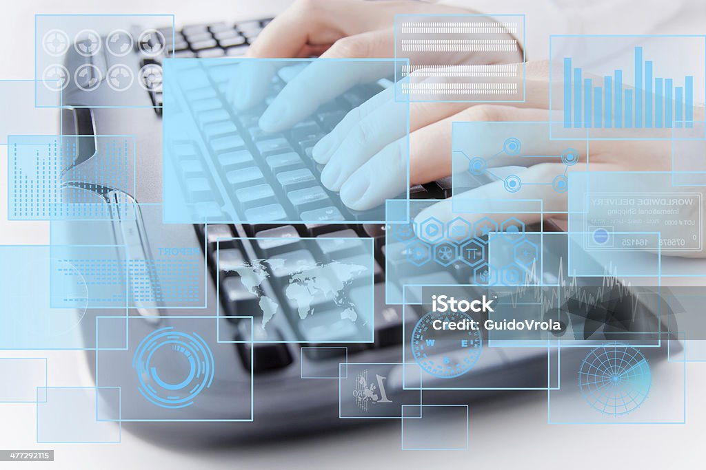 Computer keyboard conceptual image Adult Stock Photo