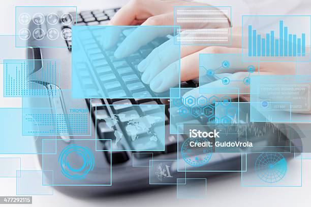 Computer Keyboard Conceptual Image Stock Photo - Download Image Now - Adult, Backgrounds, Business