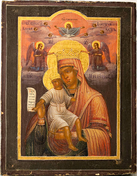 istock Icon on a canvas of 19 centuries 477293059
