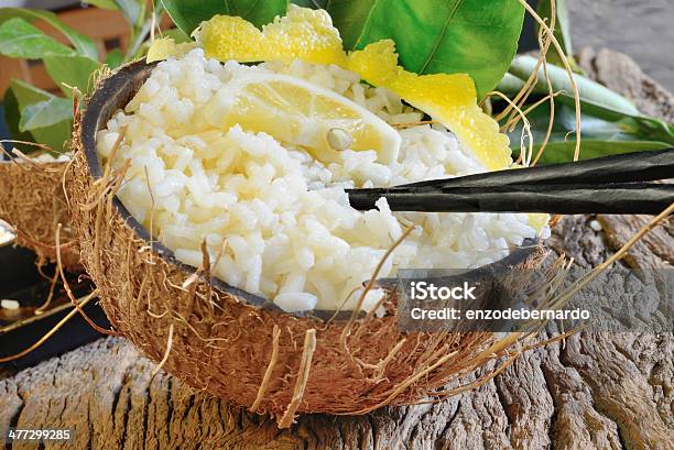 Lemon Rice Stock Photo - Download Image Now - Boiled, Cooking, Food