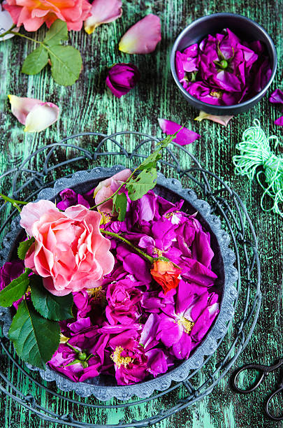 istock Rose petals in a mortar 477299712