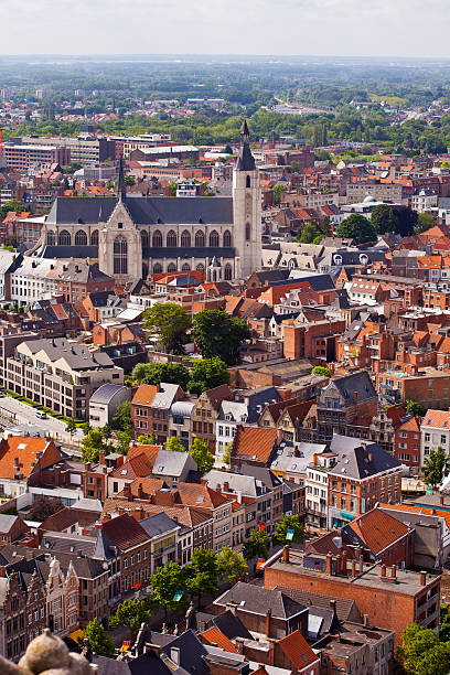 View the city of Malines (Mechelen)