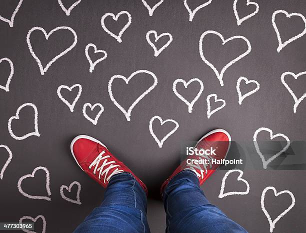 Love Concept Stock Photo - Download Image Now - Fashion, Heart Shape, Canvas Shoe