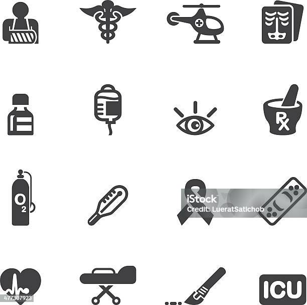 Medicine And Healthcare Silhouette Icons 2 Stock Illustration - Download Image Now - Icon Symbol, Award Ribbon, Ribbon - Sewing Item