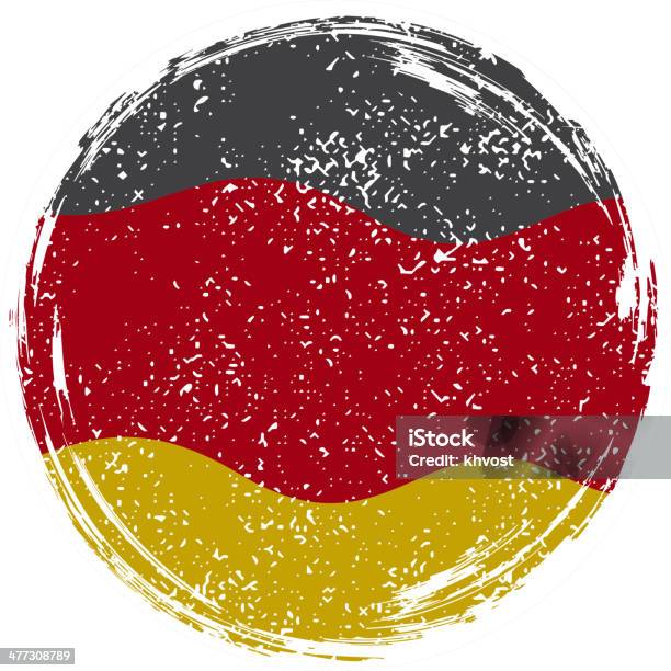 Гранж Флаг Германии — стоковая векторная графика и другие изображения на тему Без людей - Без людей, Векторная графика, Выветрившийся