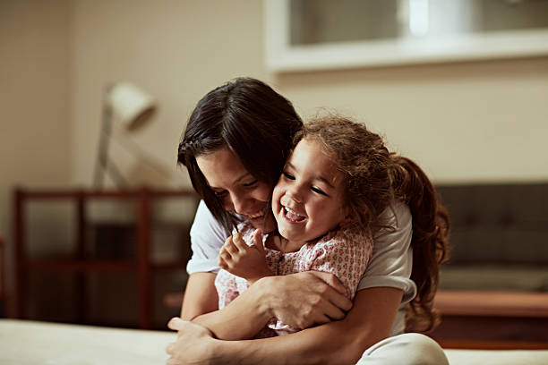 mother and daughter having fun - mother love zdjęcia i obrazy z banku zdjęć