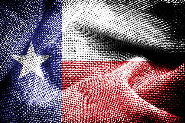 drapeau du texas. - burlap sack photos et images de collection