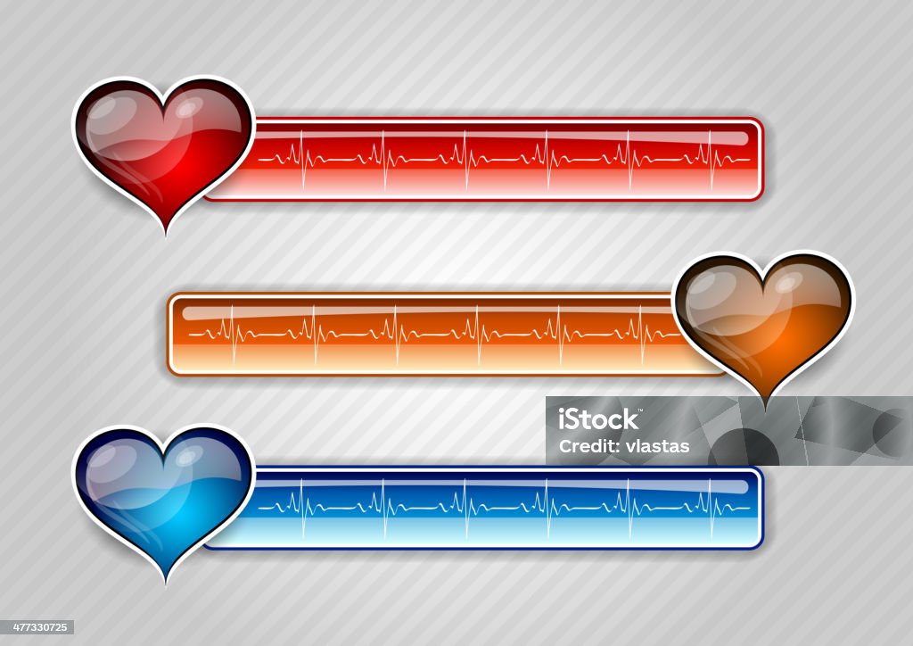 cardiograms - Royalty-free Analisar arte vetorial