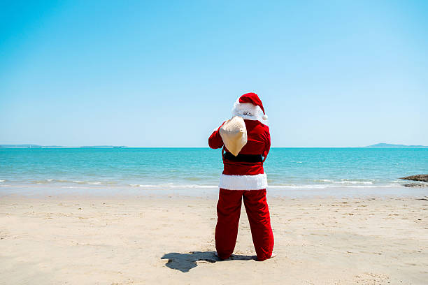 istock Santa claus on vacation 477330900