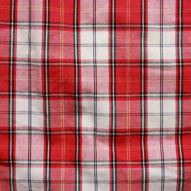 istock Texture of checkered picnic blanket. 477331461