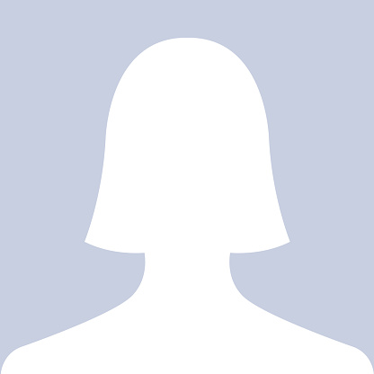 Female portrait icon as avatar or profile picture