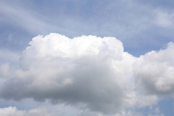 Fluffy cloud stock photo