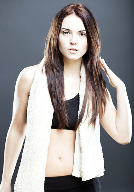 istock Exhausted beautiful natural woman after training 477340871