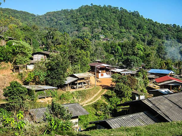istock Karen village at mountains, Ban Pha Mon in Doi Inthanon 477344277