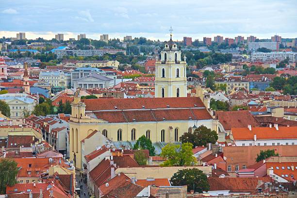 istock Sts. Johns' Church in Vilnius old city 477344425