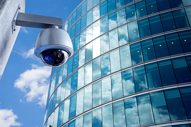 istock CCTV security camera monitor in office building 477353430