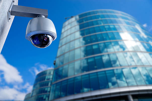 istock CCTV security camera monitor in office building 477353432