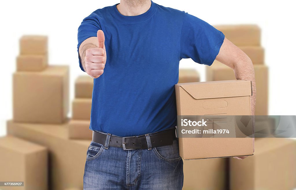 Delivery man. Adult Stock Photo