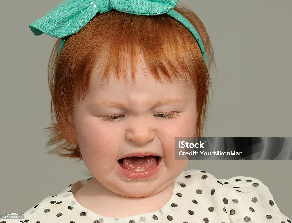 Crying Toddler Little girl has a temper tantrum Baby - Human Age Stock Photo